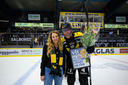 Västerås Kim Rosdahl tilldelas matchens lirare