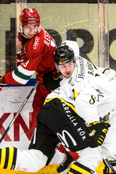 Moras Fabian Ilestedt och AIKs Christoffer Björk