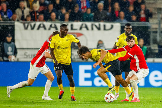 during the UEFA Europa League between AZ Alkmaar and