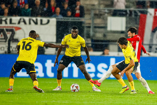 during the UEFA Europa League between AZ Alkmaar and
