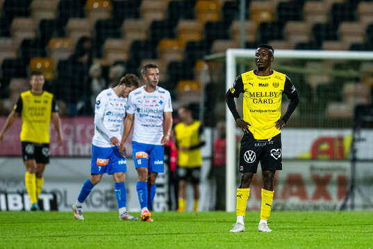 Mjällbys Silas Nwankwo deppar