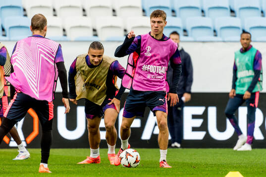 Elison Makolli and Hugo Bolin of Malmö FF