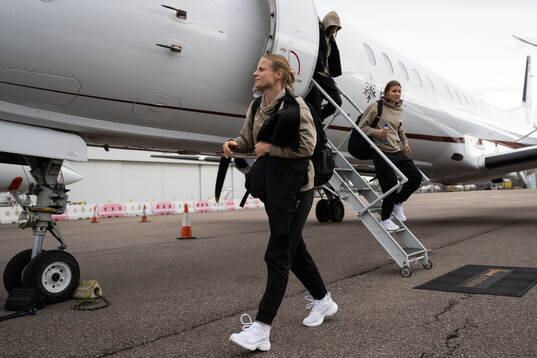Anna Anvegård of Häcken travel to London