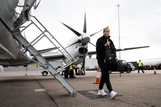 Emma Östlund of Häcken travel to London