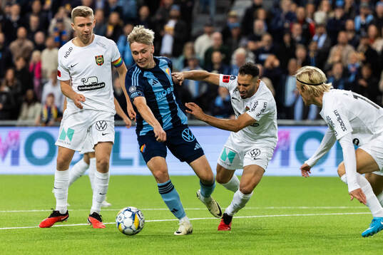 Djurgårdens Santeri Haarala och Brommapojkarnas André