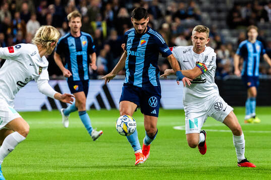 Djurgårdens Besard Sabovic och Brommapojkarnas Ludvig