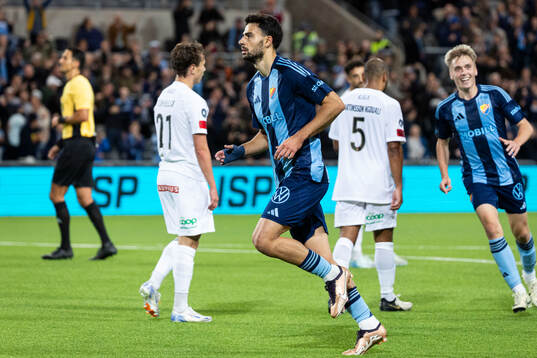 Djurgårdens Deniz Hummet jublar