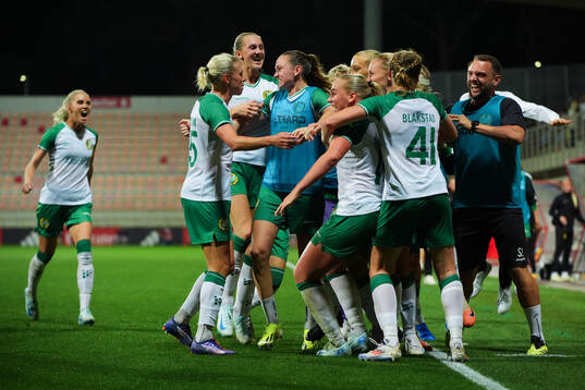 Players of Hammarby celebrate