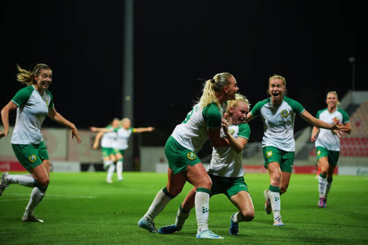 Players of Hammarby celebrate