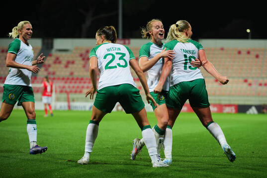 Players of Hammarby celebrate