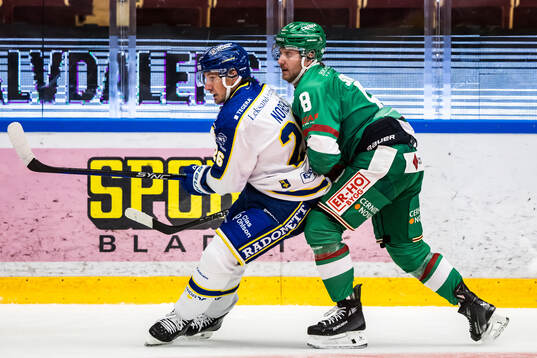 Leksands Patrik Norén och Rögles Linus Sandin