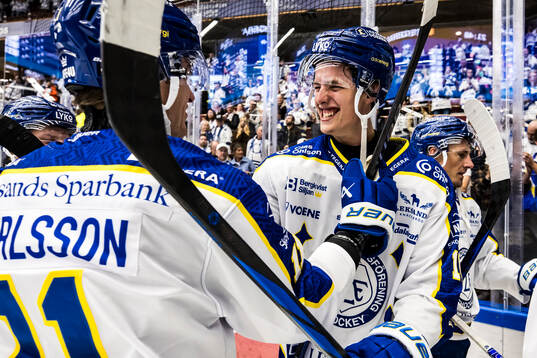Leksands Anton Johansson jublar