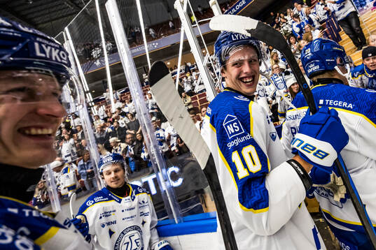 Leksands Anton Johansson jublar