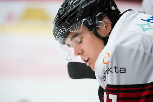 Malmö Redhawks Axel Sundberg deppar
