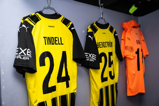 Shirts of the Häcken players