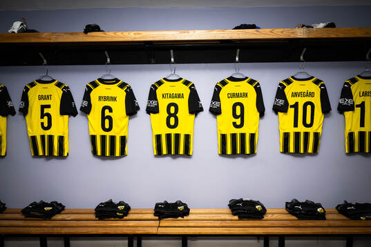 Shirts of the Häcken players