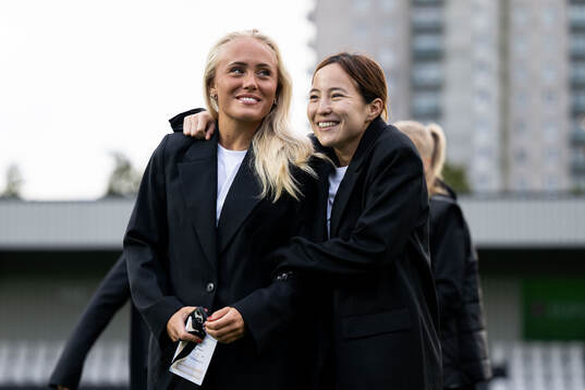 Alva Selerud and Hikaru Kitagawa of Häcken