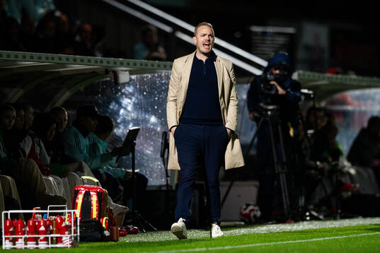Head coach Jonas Eidevall of Arsenal