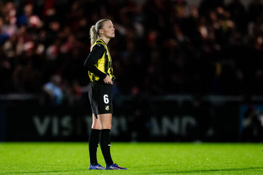 Josefine Rybrink of Häcken looks dejected