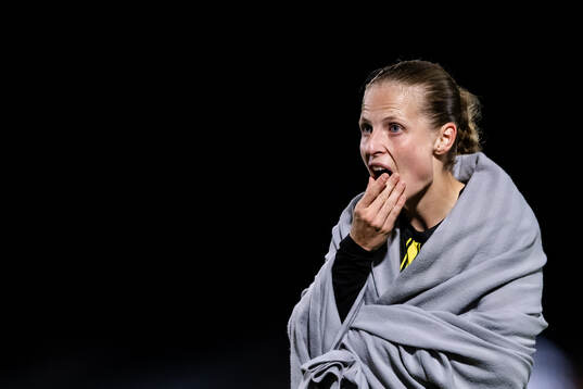 Anna Anvegård of Häcken looks dejected