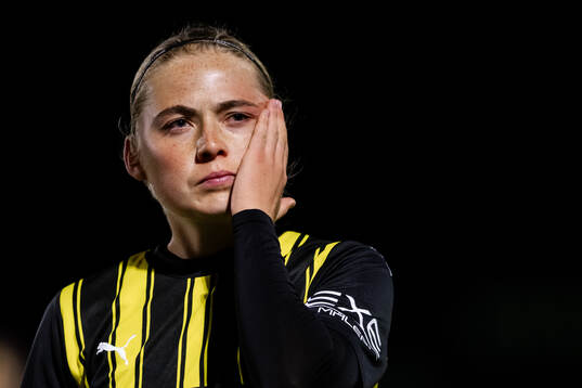 Paulina Nyström of Häcken looks dejected