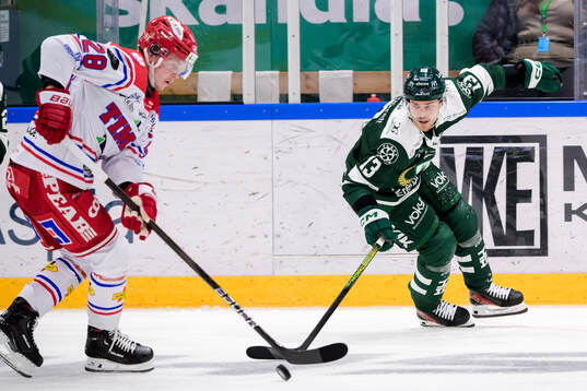 Timrås Simon Forsmark och Färjestads Joel Kellman