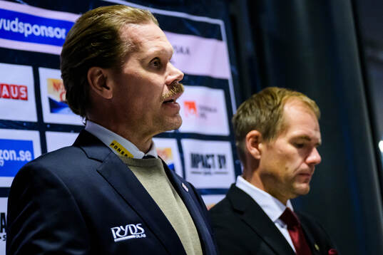 Timrås tränare Olli Jokinen och Färjestads tränare