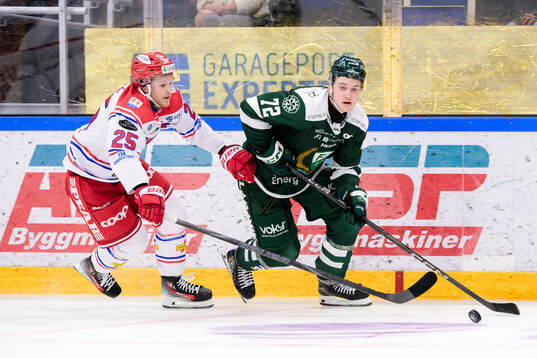 Timrås Linus Nässén och Färjestads Stian Solberg