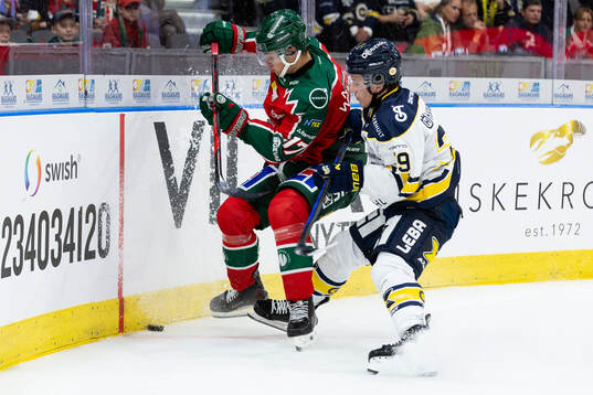 Frölundas Isac Born och HV71s Jamiro Reber