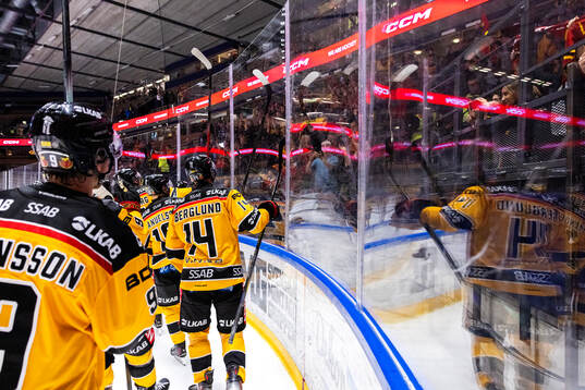 Luleås spelare jublar