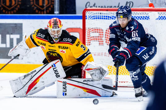 Luleås målvakt Matteus Ward och Linköpings Markus Ljungh