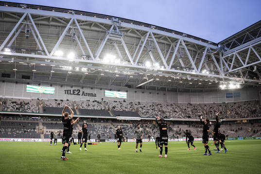 Häckens spelare värmer upp