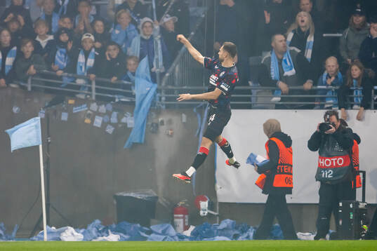 Nedim Bajrami of Rangers celebrates the 0-1 goal