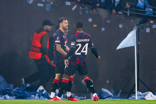Nedim Bajrami of Rangers celebrates the 0-1 goal