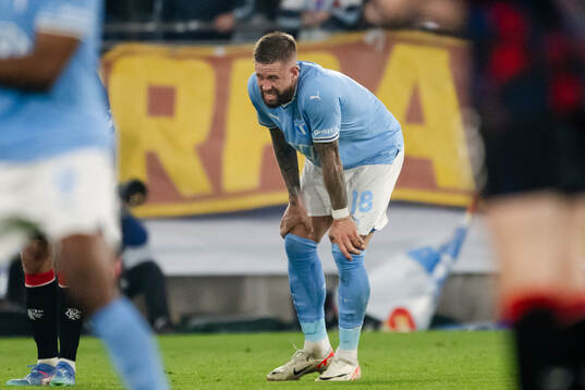 Pontus Jansson of Malmö FF in pain