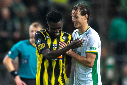 Häckens Zeidane Inoussa och Hammarbys Hampus Skoglund