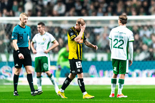Häckens Mikkel Rygaard Jensen deppar