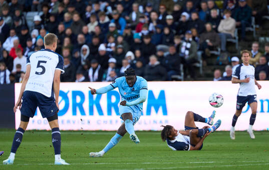 AGF Aarhus, DENMARK - SEPTEMBER 28: Florian Danho of