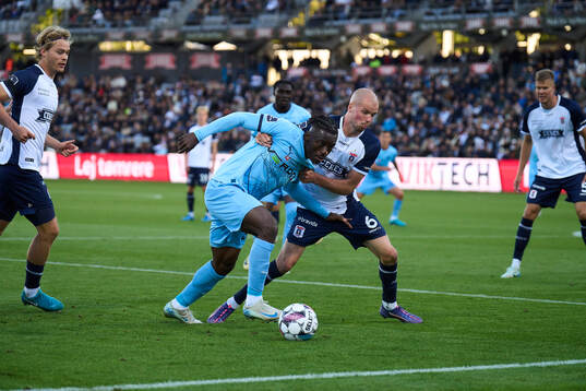 AGF Aarhus, DENMARK - SEPTEMBER 28: Stephen Odey of Randers