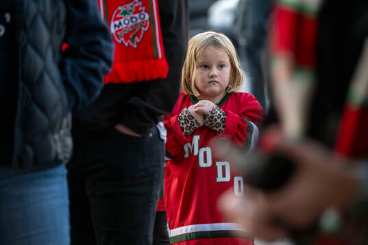 Hägglunds Arena innan ishockeymatchen i SHL mellan MoDo