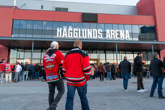 Hägglunds Arena innan ishockeymatchen i SHL mellan MoDo