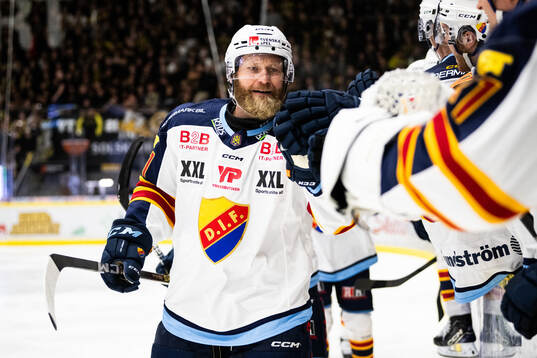 Djurgårdens Patrick Thoresen jublar
