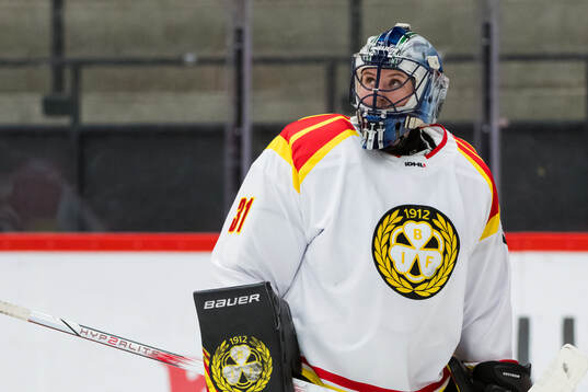 Brynäs målvakt Ena Nystrøm deppar
