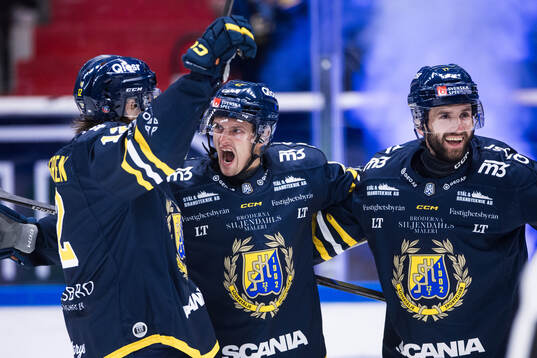 Södertäljes Ludvig Hedström jublar