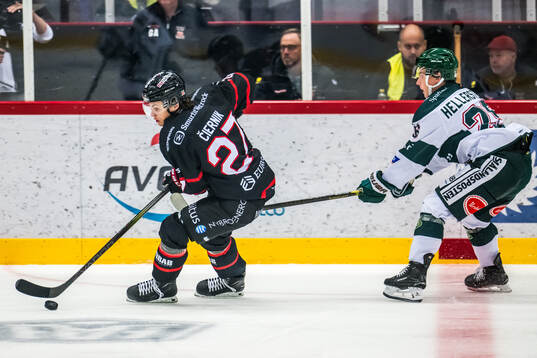 Nybros Alex Ciernik och Tingsryds Isak Hellerstedt