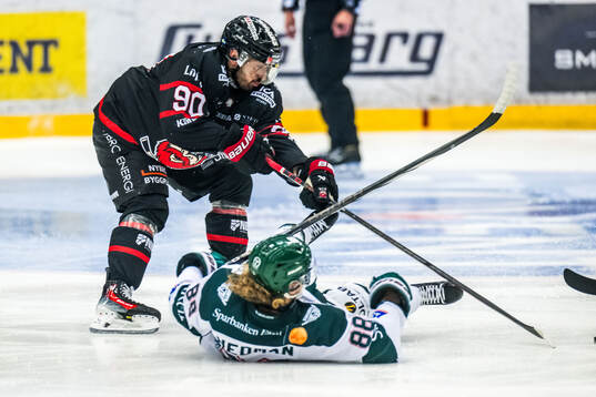 Nybros Kevin Karlsson och Tingsryds Linus Hedman