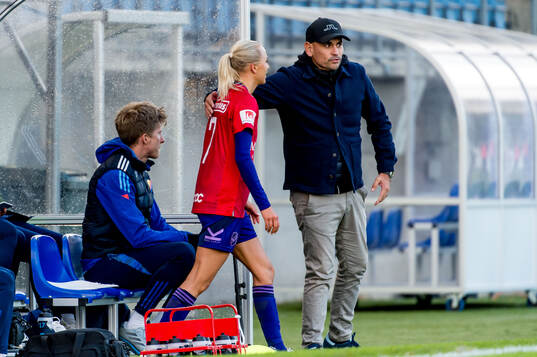 Djurgårdens Sara Lilja Vidlund och tränare Marcelo