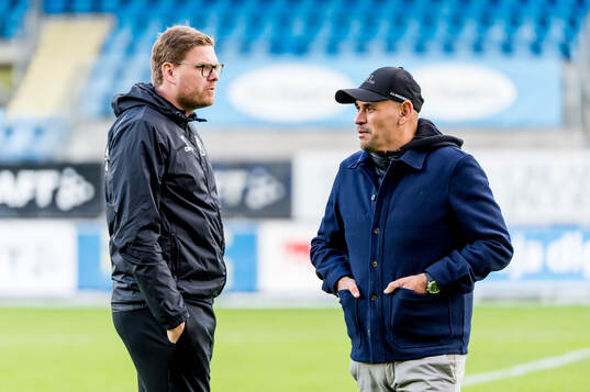Trelleborgs tränare Joakim Felldin och Djurgårdens