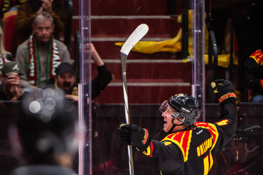 Brynäs Anton Ohlsson jublar