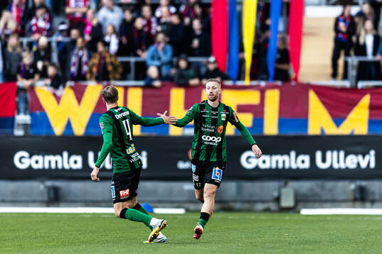 Varbergs Kevin Custovic jublar